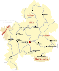 Provincia di Isernia – Mappa