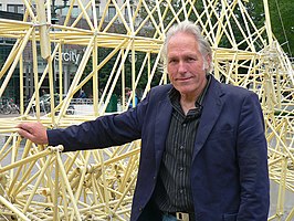 Jansen met een strandbeest in 2007