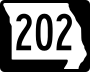 Route 202 marker