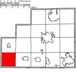 Location of Homer Township in Medina County