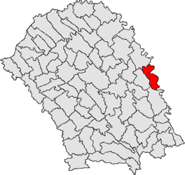 Location in Botoșani County