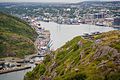 Gamle kanoner på Signal Hill til forsvar for havnen.