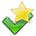 Starred checkmark.svg