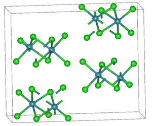 Kristallstruktur von Technetium(IV)-chlorid