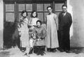 An early photo of Zhou and his family
