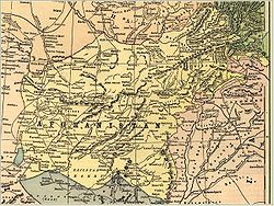 Afganistan Emirliği'nin Haritası (1893)