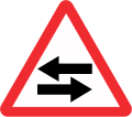 Two-way traffic crossing