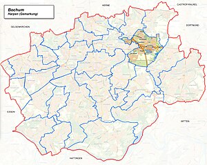 Lage von Harpen im Nord