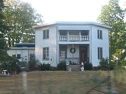 The Hall-Crull Octagonal House, a historic site in the township