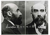 Politiefoto van Landru uit 1921