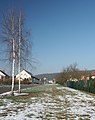 Ehemalige Bahntrasse mit Radweg in Sorga