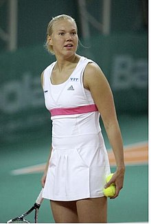 Die estnische Turniergewinnerin Kaia Kanepi (* 1985).