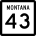 Montana Highway 43 marker