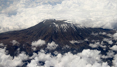 Arieal view of Mount Kilimanjaro