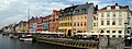 Nyhavn te Kopenhagen