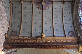 The dado vault of the north arm of the transept