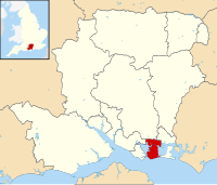 Location within Hampshire