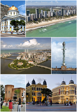 Een collage van Recife