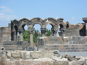 Zvartnots Cathedral ruins, Vagarshapat, Nerses III the Builder, 643-652[135]