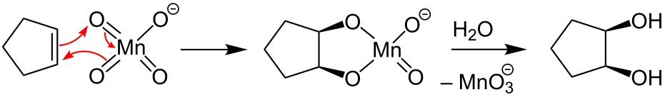 Alkenhydroxylierung mit KMnO4