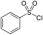 Strukturformel von Benzolsulfonylchlorid