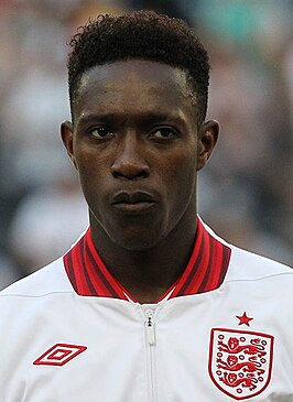 Danny Welbeck voorafgaand aan het EK-duel tegen Frankrijk, op 11 juni 2012 in Donetsk, Oekraïne.