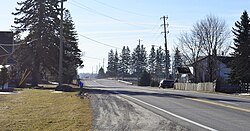 Looking south on Guelph Line in Darbyville