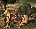 Ländliches Fest (Giorgione und/oder Tizian, ca. 1500/1510)
