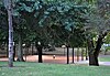 The basketball court at Irving Park