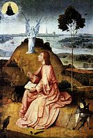 Ο Άγιος Ιωάννης ο Ευαγγελιστής στην Πάτμο, 1490-95, Βερολίνο, Πινακοθήκη