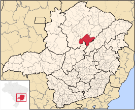 Ligging van de Braziliaanse microregio Bocaiuva in Minas Gerais