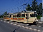 Een door Rastatt in 1963 afgeleverde variant op de Düwag GT 8 voor de OEG (Oberrheinische Eisenbahn Gesellschaft). Nu museumtram.