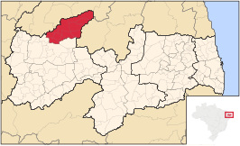 Ligging van de Braziliaanse microregio Catolé do Rocha in Paraíba