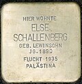 Stolperstein für Else Schallenberg (Joseph-Stelzmann-Straße 62)