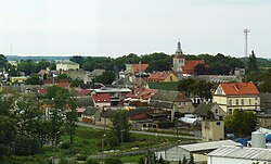 Łobżenica as seen from the water tower