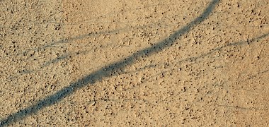 Close color view of dust devil tracks, as seen by HiRISE under HIWish program