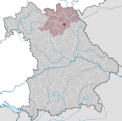 Vị trí của Bayreuth