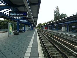 Der Bahnhof im Juli 2012