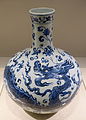 Bottle jar with dragon and arabesque design, China, Jingdezhen kiln.