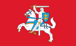 3:5 Dienstflagge Litauens zu Land