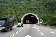 A tunnel through the Hai Van mountain range in Vietnam opens the way to sea ports in the South China Sea.