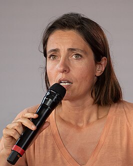 Sophie Binet op het Fête de l'Humanité in 2023