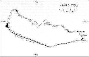 Karte des Majuro-Atolls