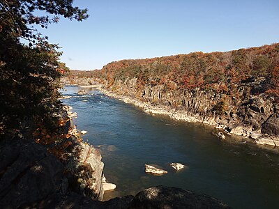 Mather Gorge downstream from the falls