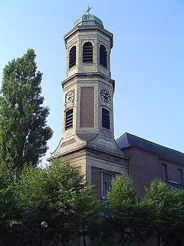 De toren van de voormalige abdijkerk