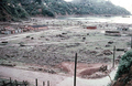 Das fast völlig zerstörte Zentrum von Corral – Foto vom Herbst 1960.