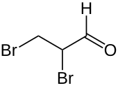 Strukturformel von 2,3-Dibrompropanal