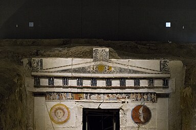 Ancient Greek acroteria of the Tomb III, Agios Athanasios, Greece, 325-300 BC