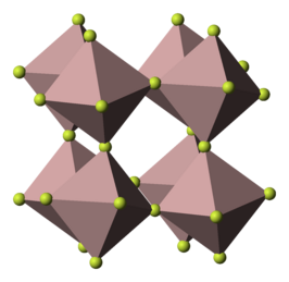 Molecuulrooster van kobalt(III)fluoride: __ Co3+    __ F−