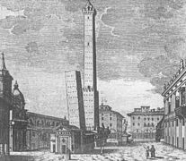 Die Geschlechtertürme in Bologna 1767